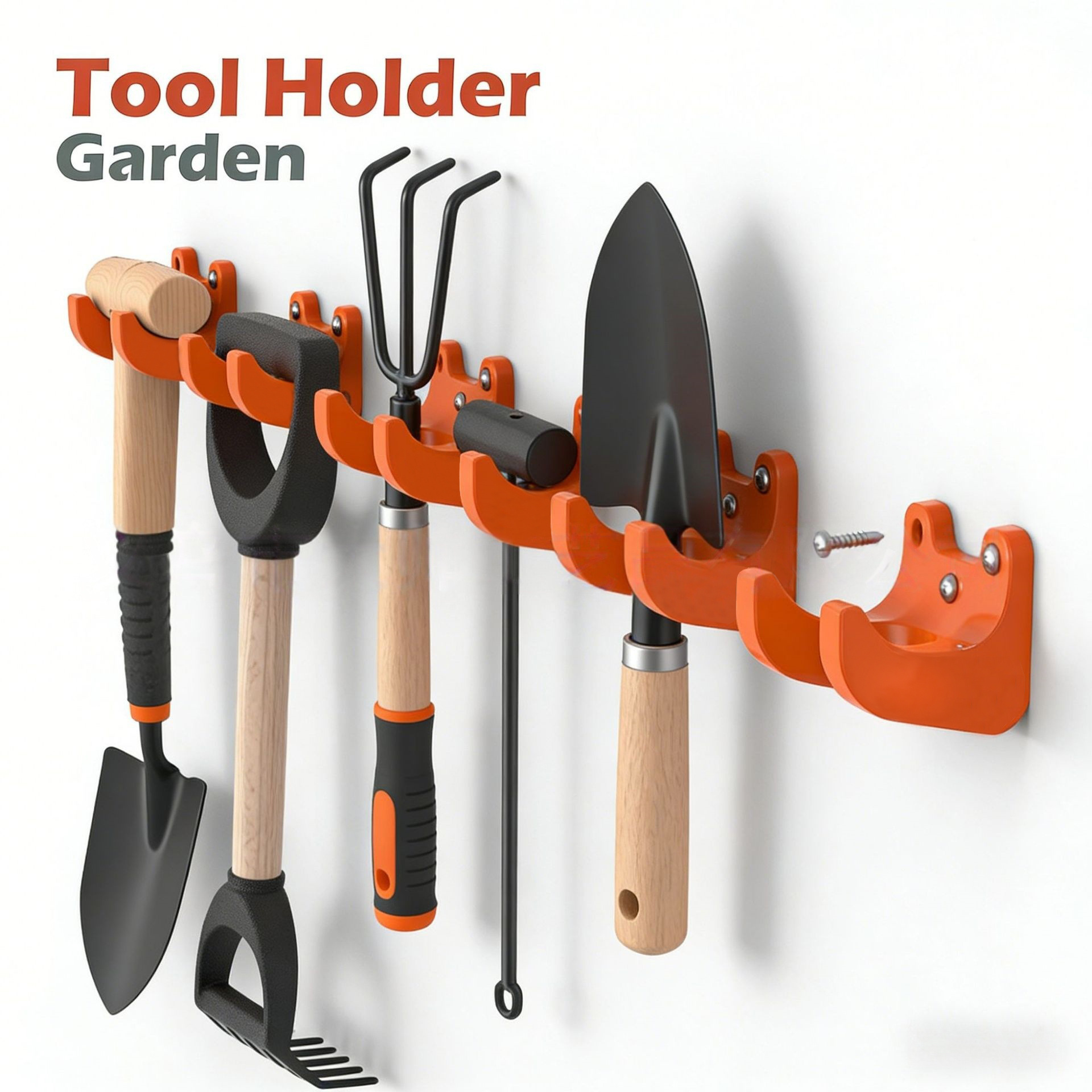 Gardening Tools Screwfix - 32Pcs Garden Tool Hanger Rack Wall