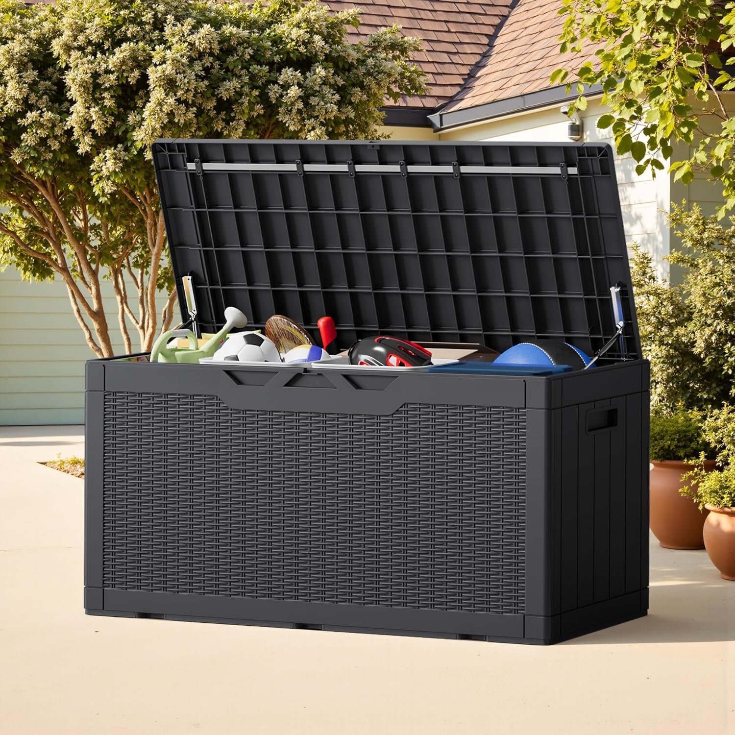 100 Gallon Outdoor Storage Box - Gardening Tools Images recension och pris
