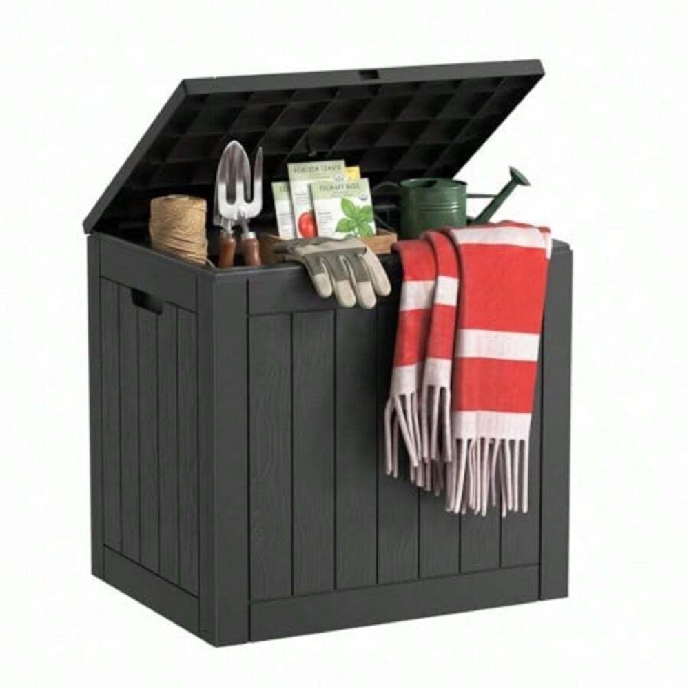Outdoor Storage Box Resin Wate - Gardening Tools Organizer recension och pris