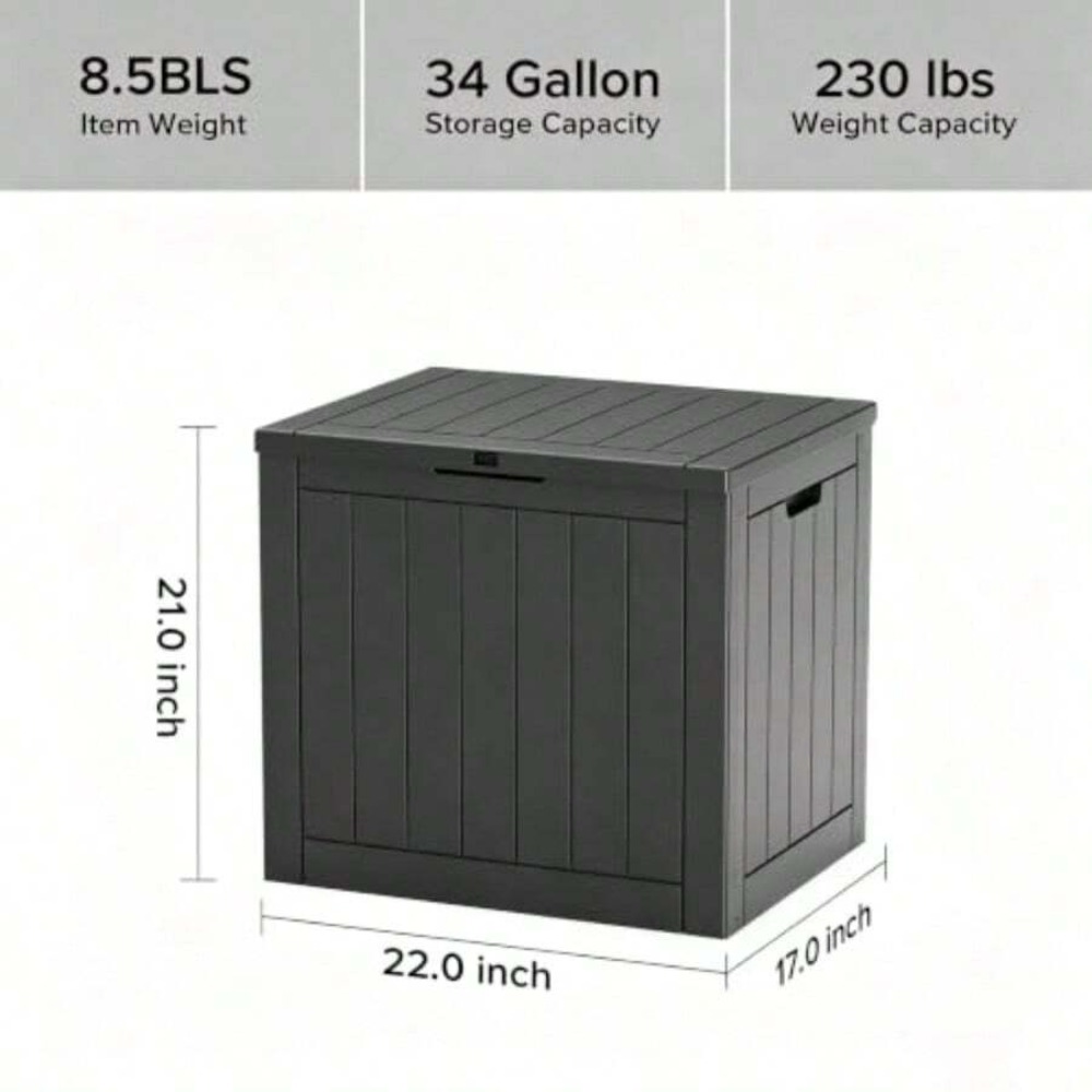 Outdoor Storage Box Resin Wate - Gardening Tools Organizer recension och pris