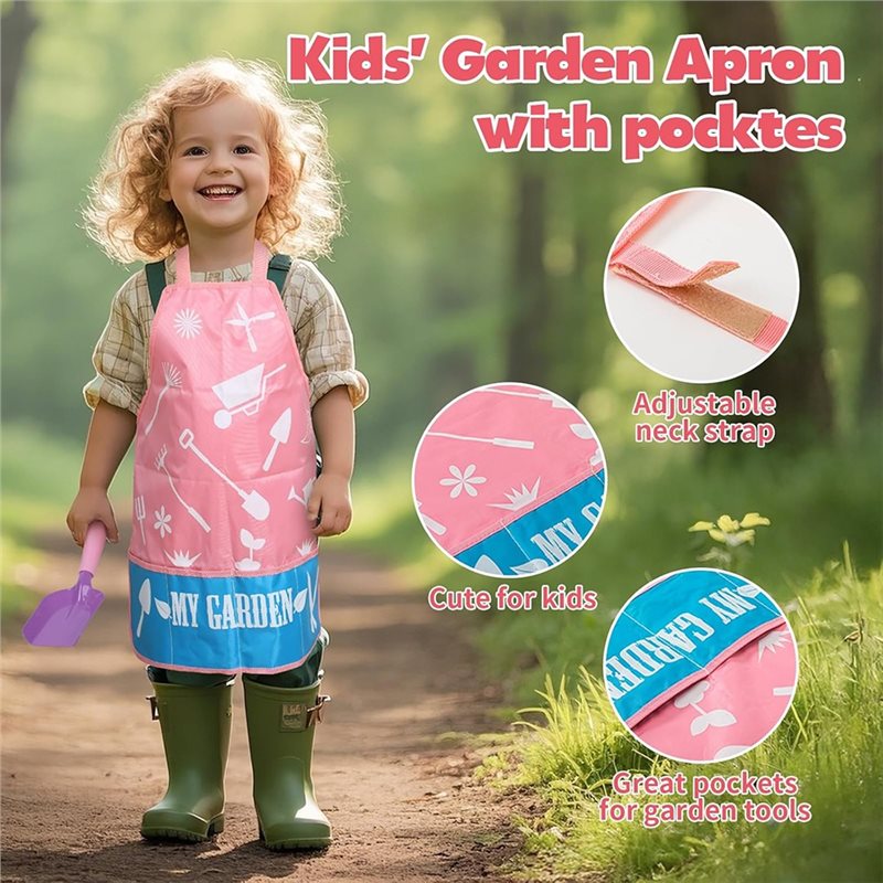 Superior-Kids Pink Gardening T - Gardening Tools Pink recension och pris