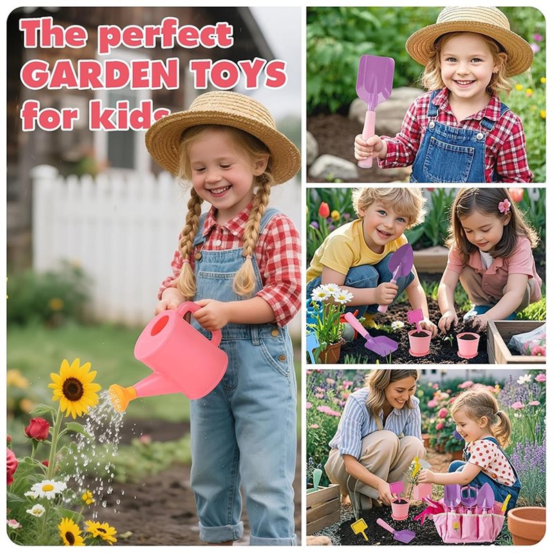 Superior-Kids Pink Gardening T - Gardening Tools Pink recension och pris