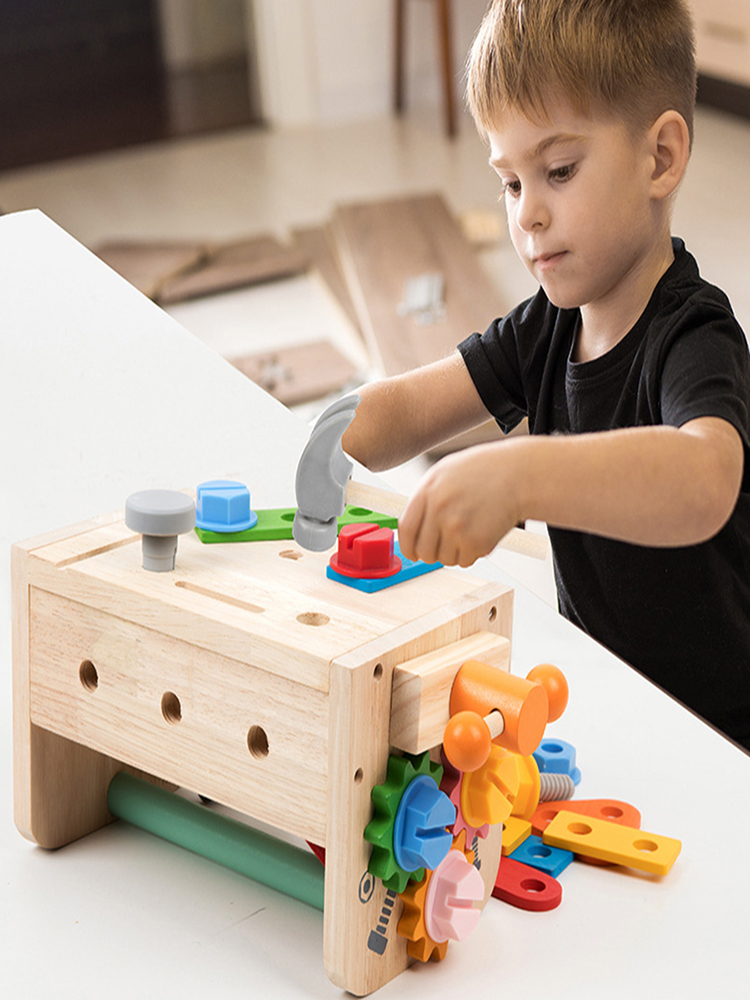 Kids Tool Bench Wooden Set Toy - Gardening Tools Kids recension och pris