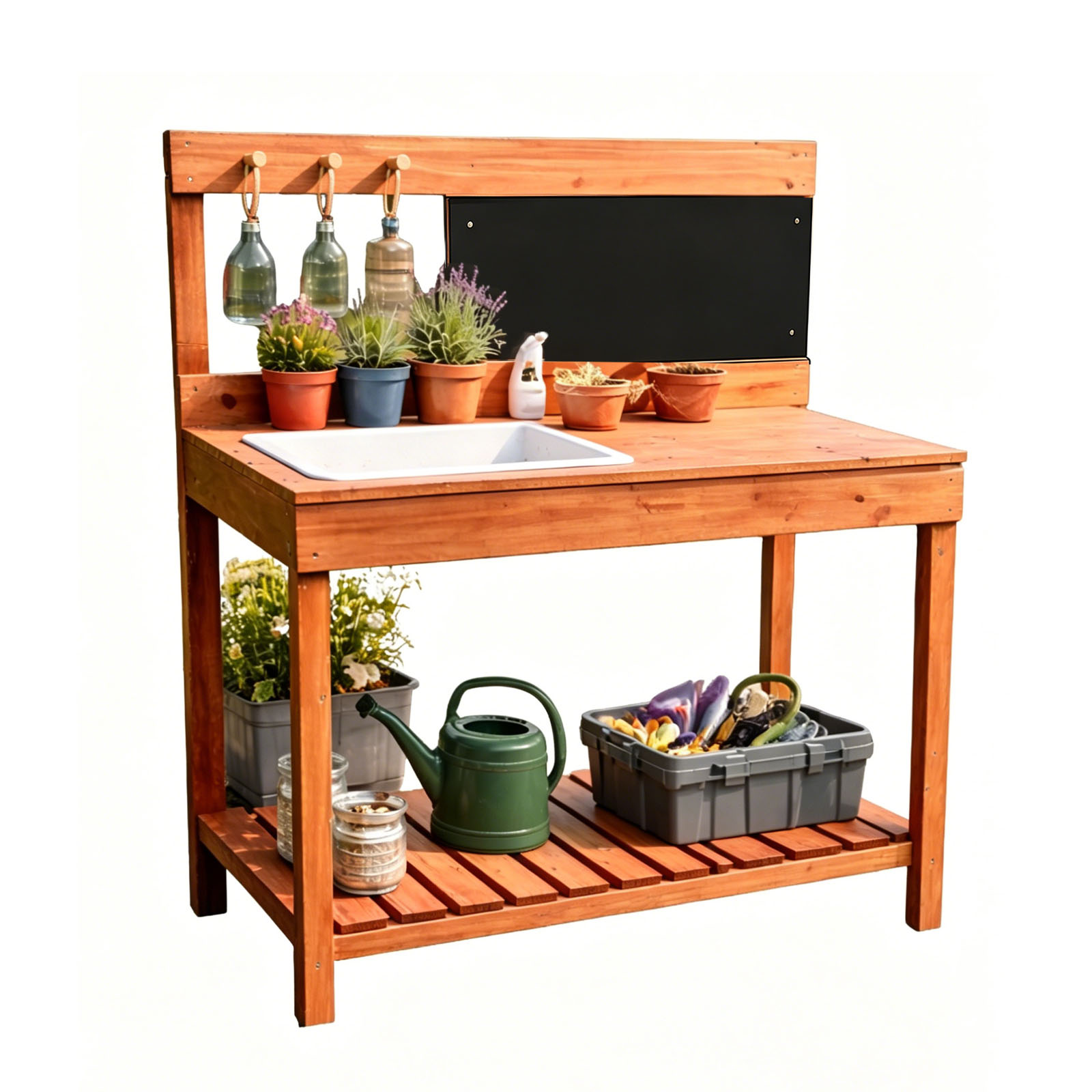 Wooden Potting Benches For Chi - Gardening Tools Kids recension och pris