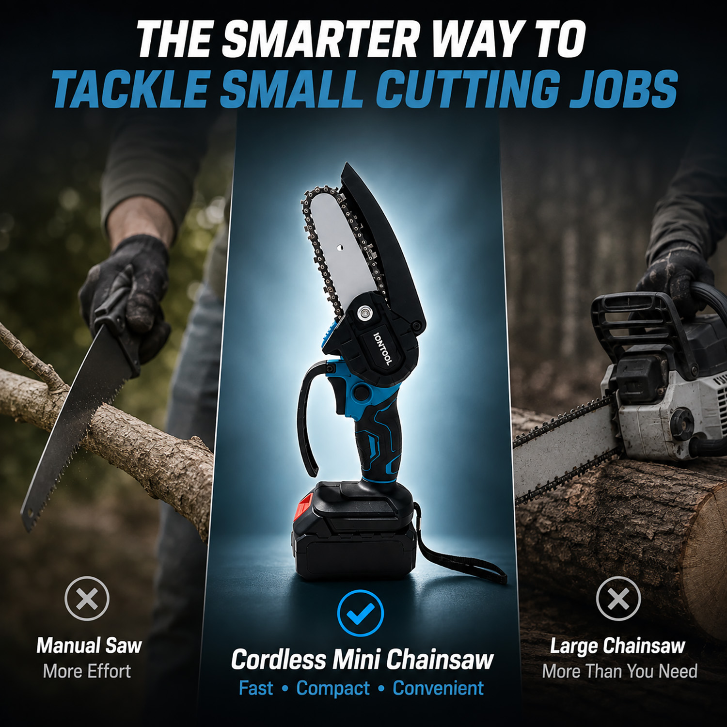 IONTOOL Portable Cordless Mini - Gardening Tools To Cut Branches recension och pris