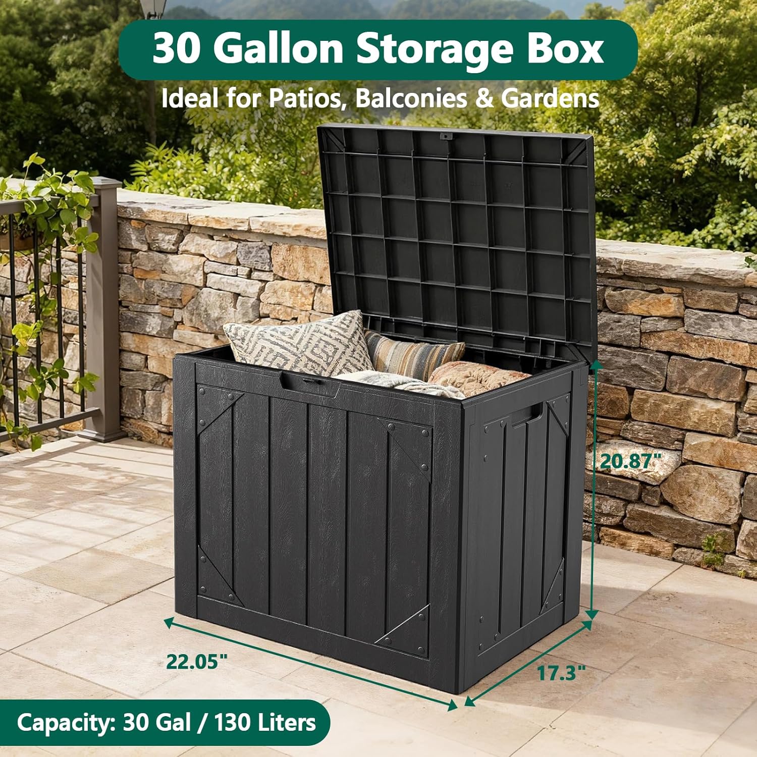 30 Gallon Outdoor Storage Box  - Gardening Tools Images recension och pris