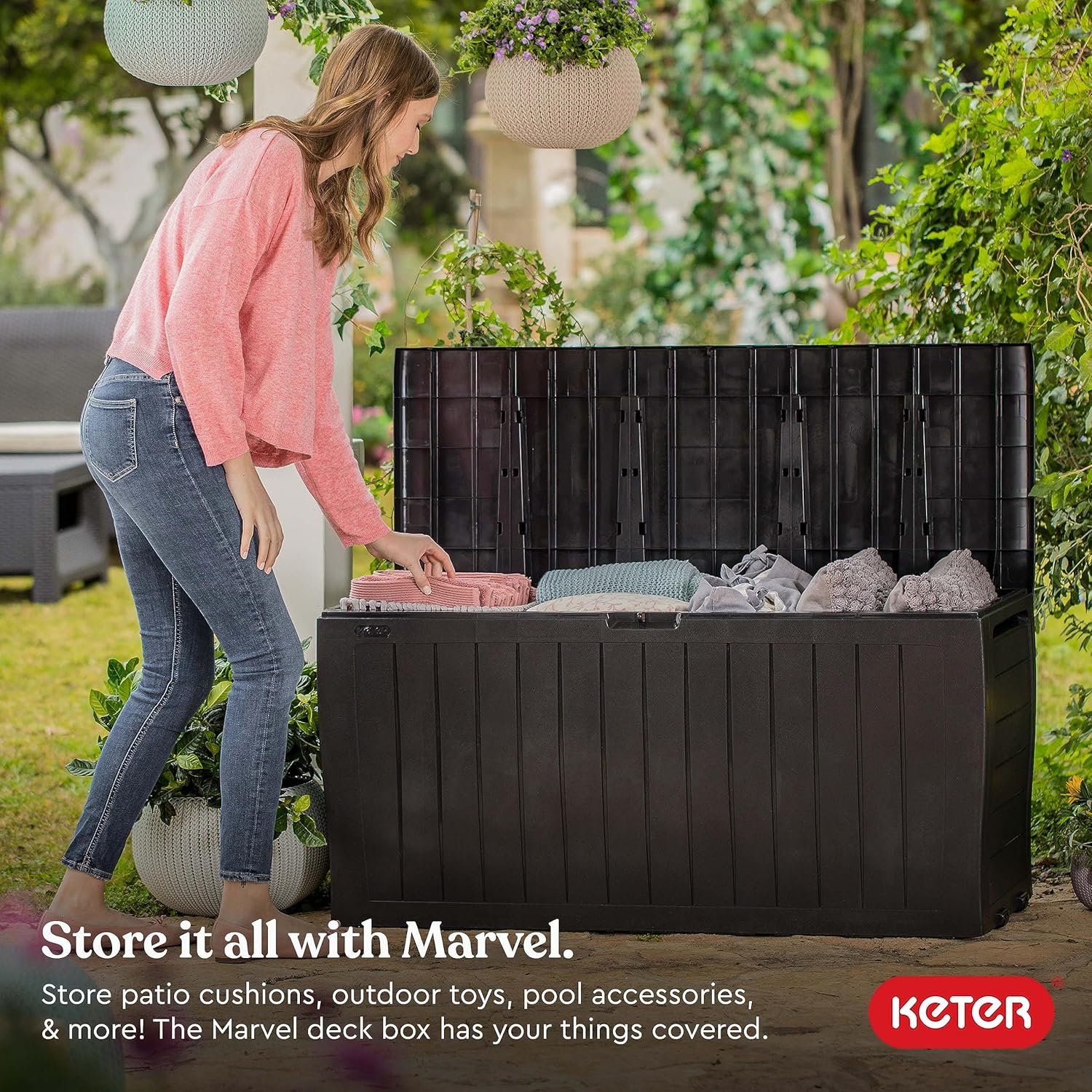 71 Gallon Outdoor Storage Box  - Gardening Tools Images recension och pris