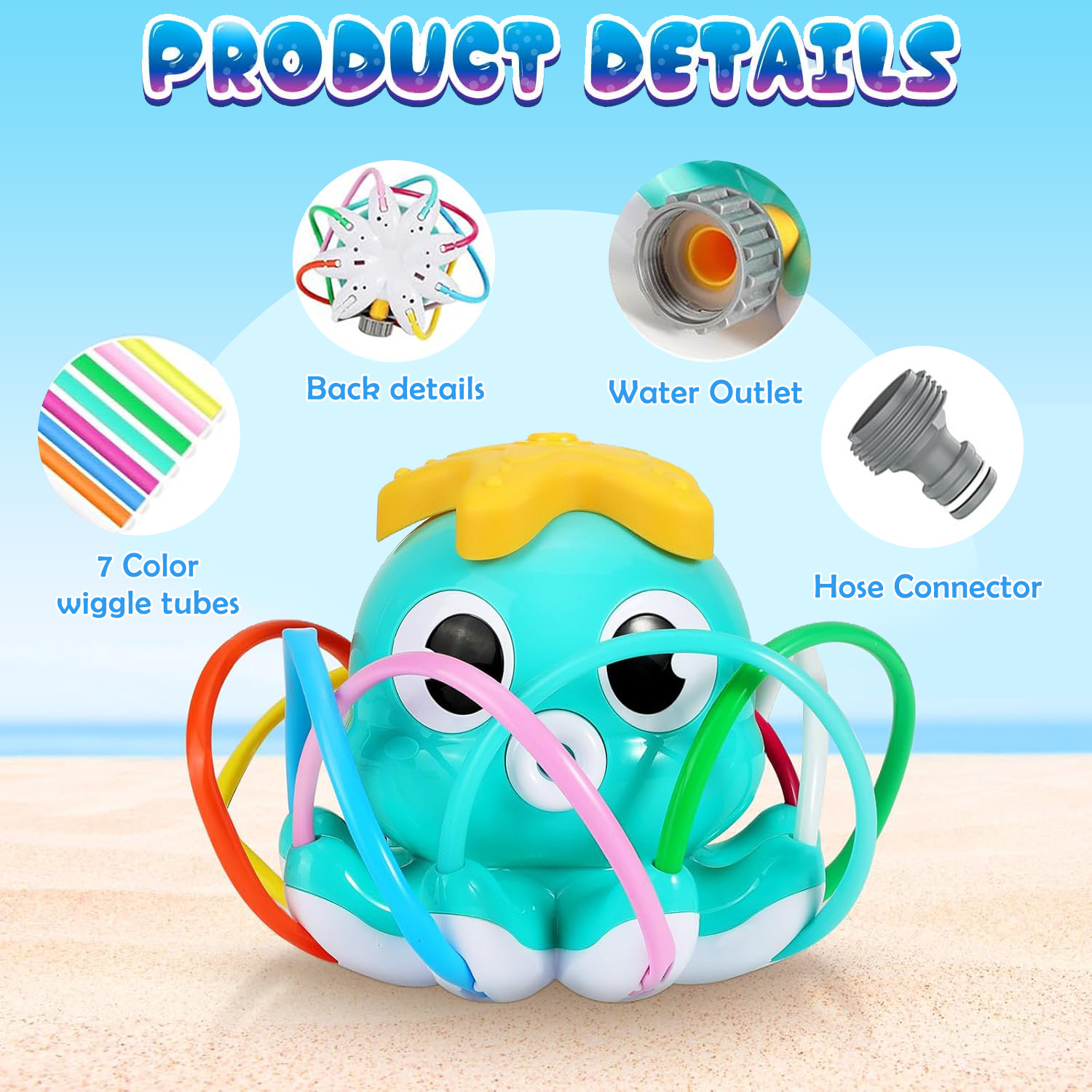Octopus Sprinkler Water Spray  - Gardening Tools Kids recension och pris