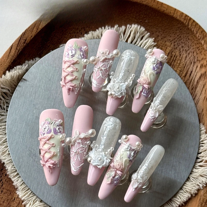 Nail Art Wearing Nail Three-di - Gardening Tools Pink recension och pris