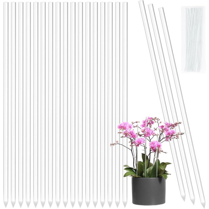 Reusable Clear Flower Support  - Orchid Potting Mix recension och pris