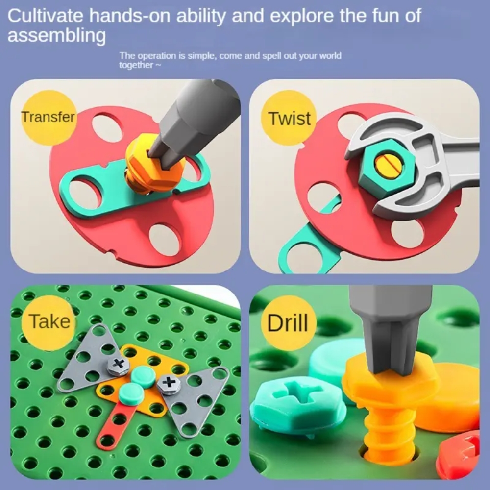 450Pcs Kids STEM Drill Set Cre - Gardening Tools Kids recension och pris