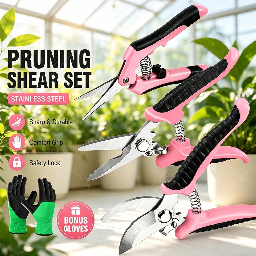 Garden Fruit Picking Scissors  - Gardening Tools Pink recension och pris
