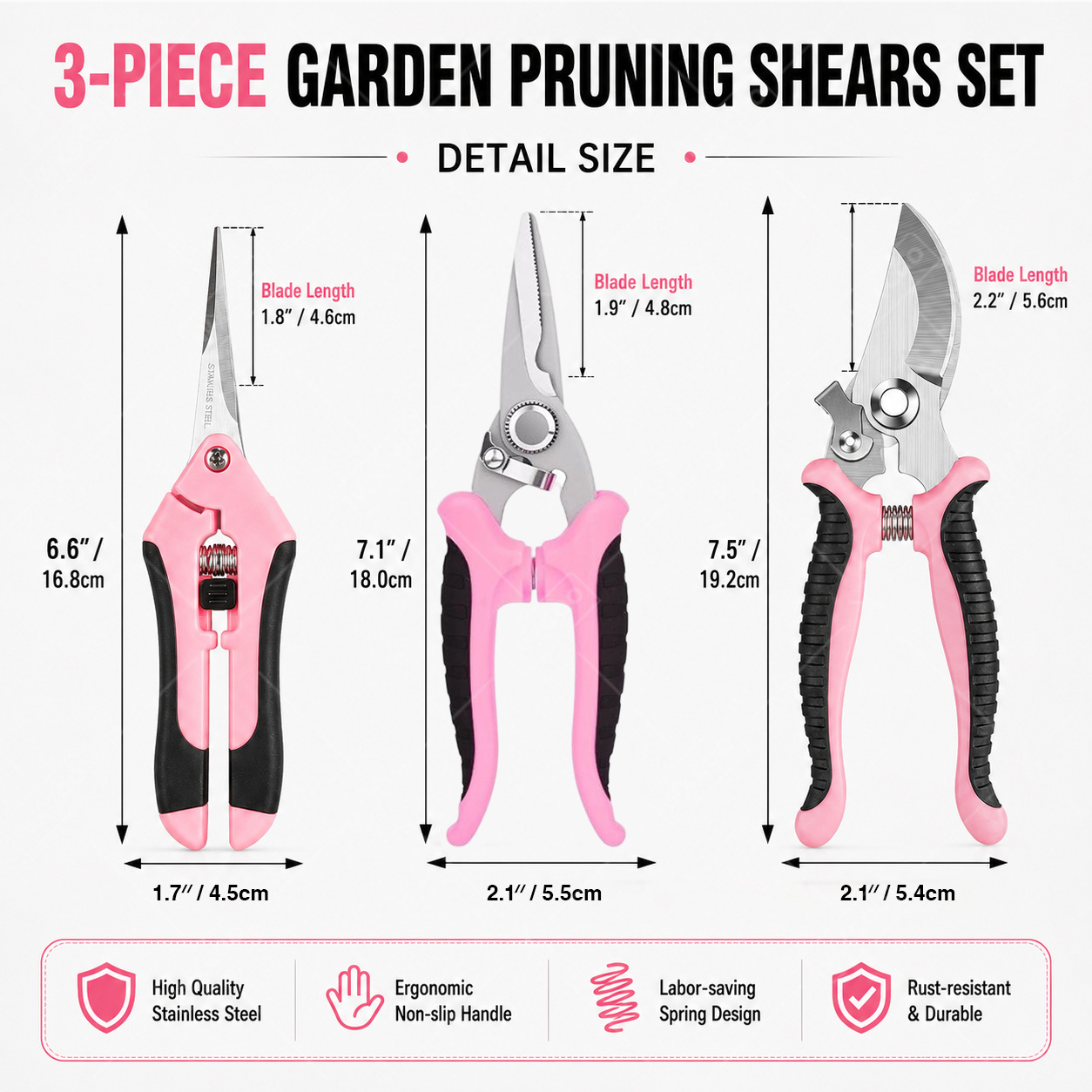 Garden Fruit Picking Scissors  - Gardening Tools Pink recension och pris