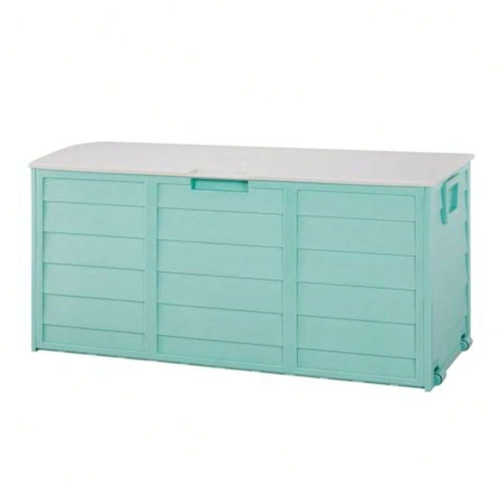 75 Gallon Large Resin Deck Box - Gardening Tools Organizer recension och pris