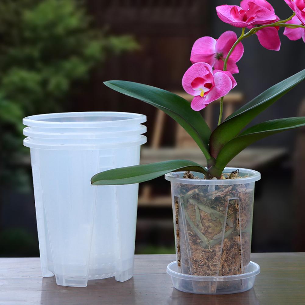 5PCS/Kit Clear Plastic Orchid  - Orchid Potting Mix recension och pris