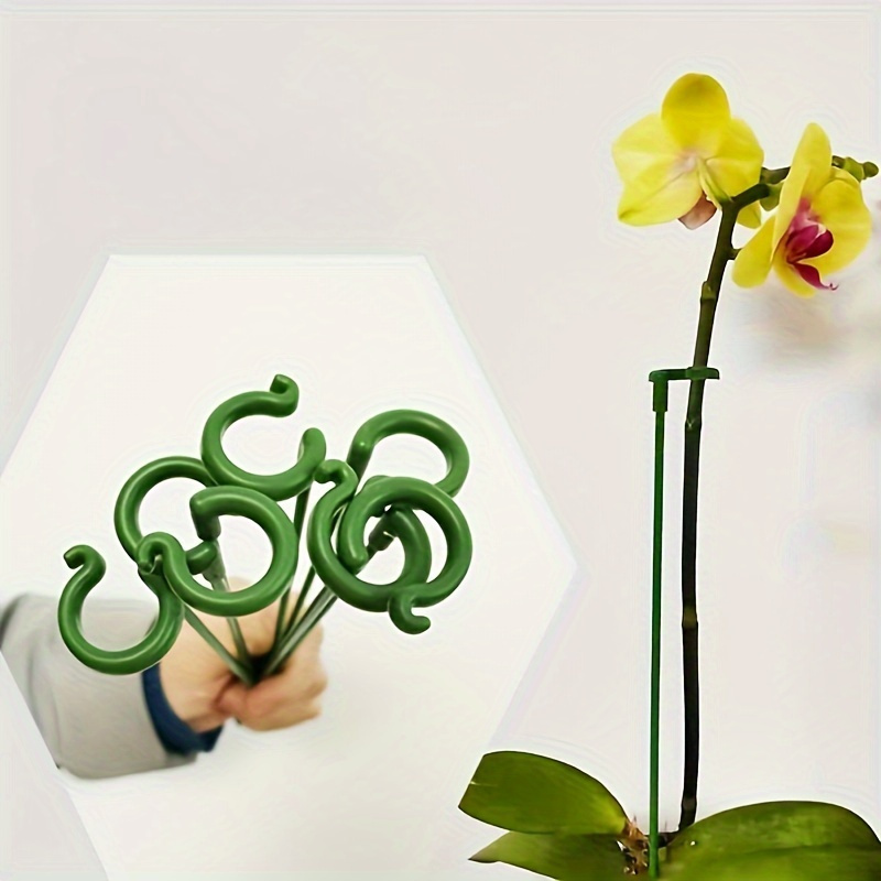 6Pcs Green Plastic Plant Suppo - Orchid Potting Mix recension och pris