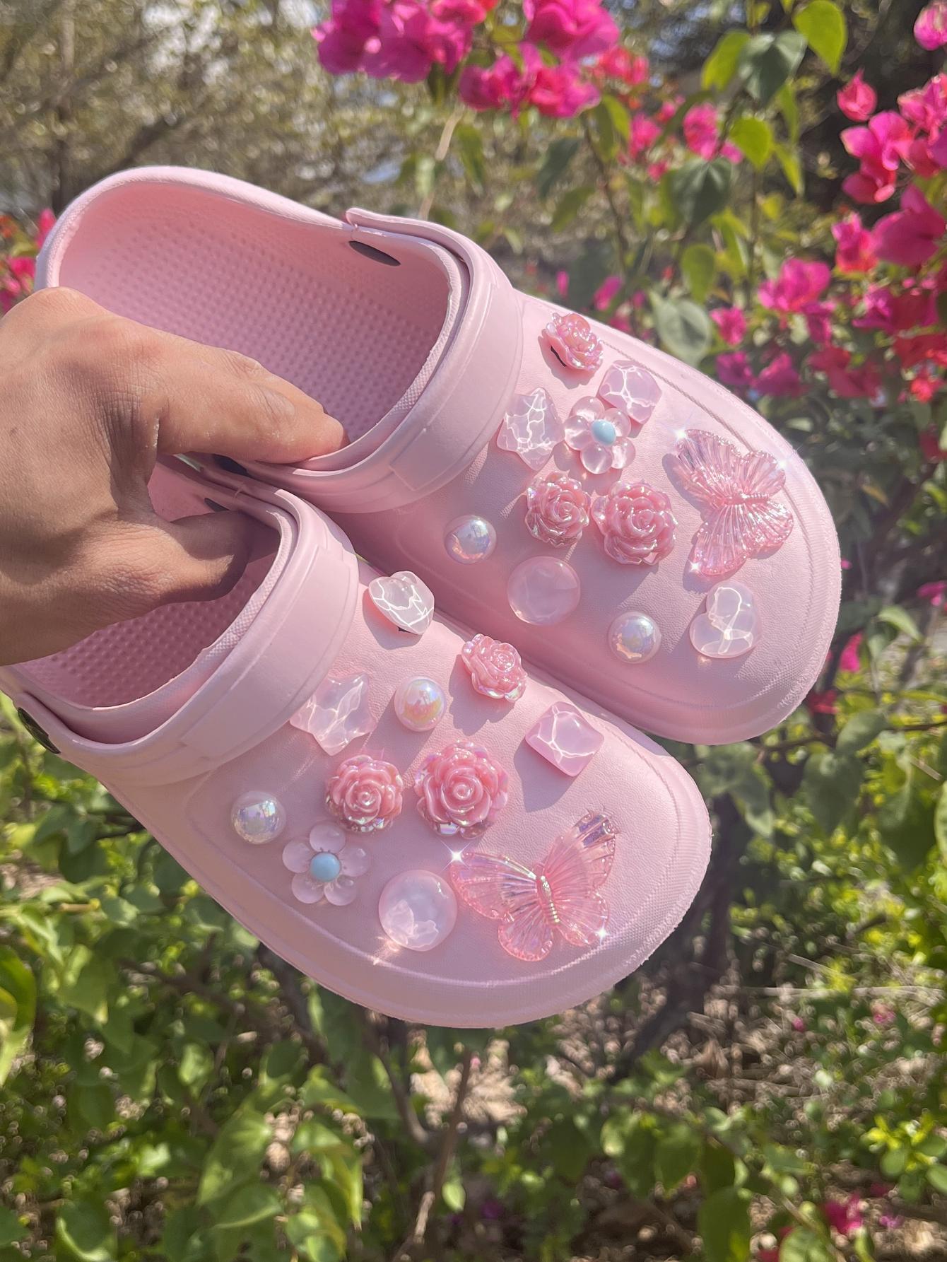 22 pcsbeach shoes Shoe Flower  - Gardening Tools Pink recension och pris
